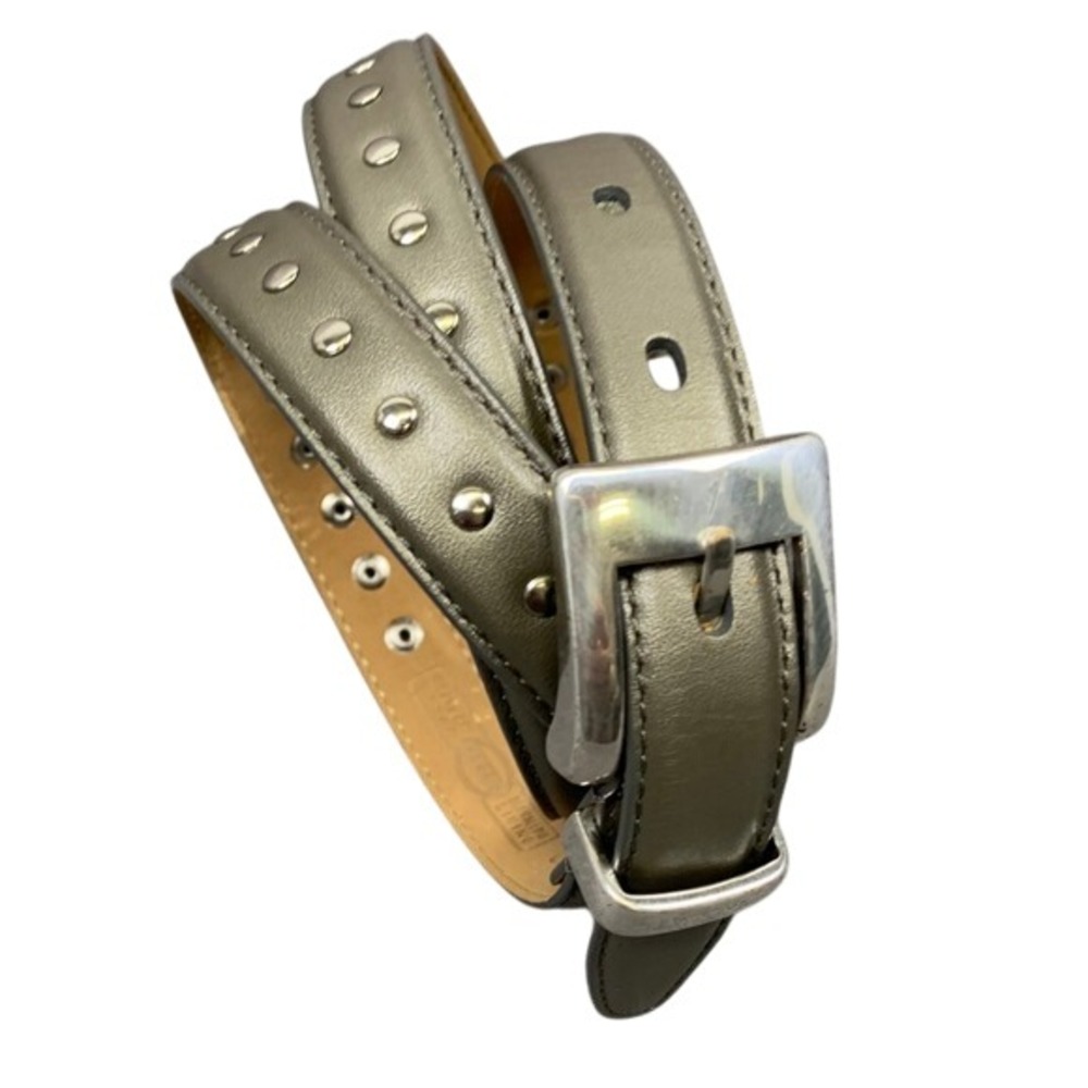 Fossil Metallic‎ Studded Leather Belt Large